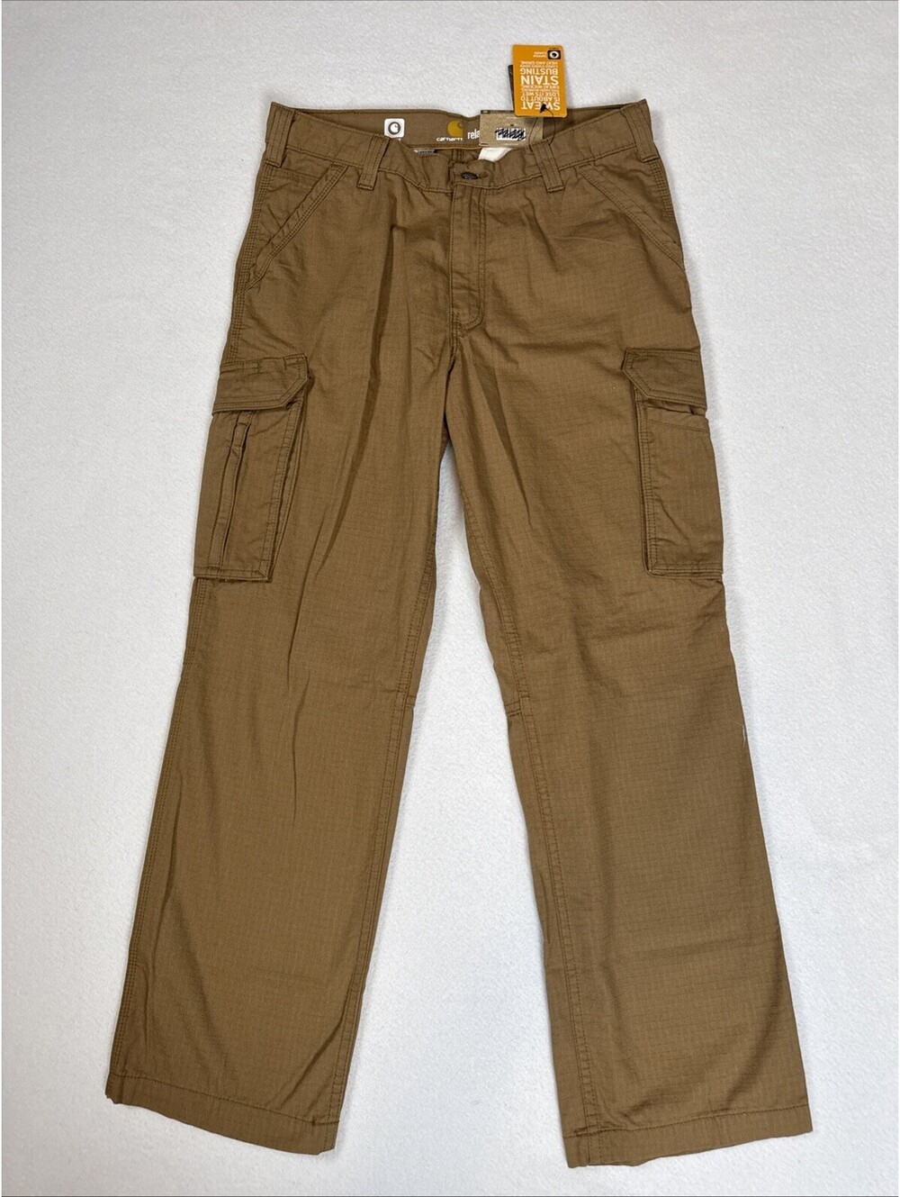 NWT Carhartt 34x30 Force Tappen Cargo Rip Stop Pants Relaxed Fit Mens